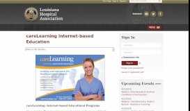 
							         careLearning Internet-based Education - Louisiana Hospital ...								  
							    