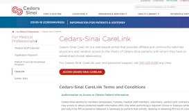 
							         CareLink | Cedars-Sinai								  
							    