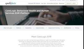 
							         CareLogic Behavioral Health & Human Services EHR | Qualifacts								  
							    