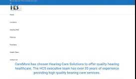 
							         Caremore Members – Hearing Care Solutions								  
							    