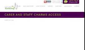 
							         Carer and Staff CHARMS Access - Next Step Fostering Services Ltd								  
							    