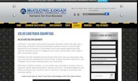 
							         CareTrack Volvo Login - McClung-Logan Equipment Company								  
							    