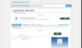 
							         caretrack.fmh.org at WI. Patient Portal - Website Informer								  
							    