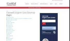 
							         Carewell Urgent Care Sitemap								  
							    