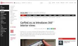 
							         Carfind.co.za introduces 360° interior views - Bizcommunity.com								  
							    