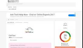 
							         CarFlexi Customer Service, Complaints and Reviews								  
							    