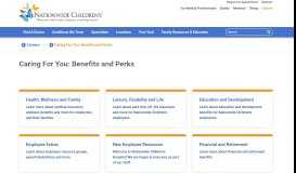 
							         Caring For You: Benefits and Perks - Nationwide Children's Hospital								  
							    