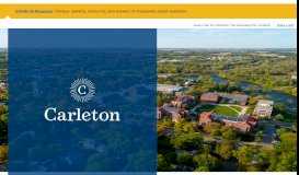 
							         Carleton College: A Leading Liberal Arts College in Northfield ...								  
							    