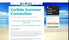 
							         Carlisle Summer Connection | Smore Newsletters								  
							    