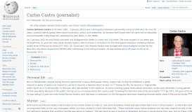 
							         Carlos Castro (journalist) - Wikipedia								  
							    