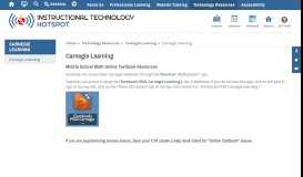 
							         Carnegie Learning / Carnegie Learning - Plano ISD								  
							    
