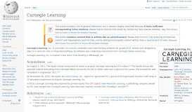 
							         Carnegie Learning - Wikipedia								  
							    