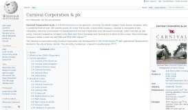 
							         Carnival Corporation & plc - Wikipedia								  
							    