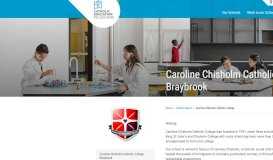 
							         Caroline Chisholm Catholic College - Catholic Education Melbourne ...								  
							    