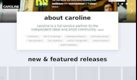 
							         caroline | the independent distribution and service solution								  
							    