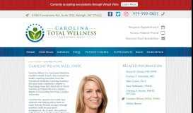 
							         Caroline Wilson, M.Ed., FMHC - Carolina Total Wellness								  
							    