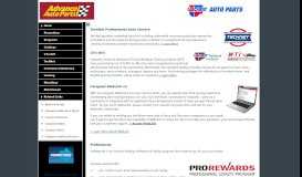 
							         Carquest Auto Parts - Professional Customers								  
							    