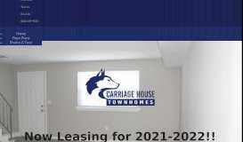 
							         Carriage House Townhomes: Apartments in Storrs Mansfield For Rent								  
							    