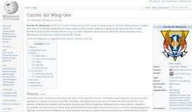 
							         Carrier Air Wing One - Wikipedia								  
							    