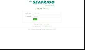 
							         Carrier Portal | Seafrigo ColdStorage - Seafrigo America								  
							    