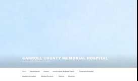 
							         Carroll County Memorial Hospital								  
							    