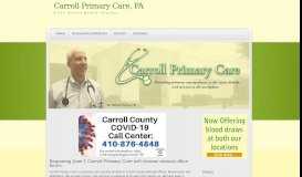 
							         Carroll Primary Care								  
							    