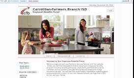
							         Carrollton-Farmers Branch ISD - Benefits Portal								  
							    