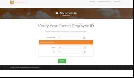 
							         Carrols Corporation - My Schedule								  
							    