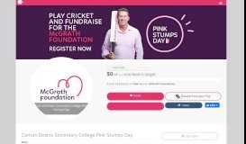 
							         Carrum Downs Secondary College Pink Stumps Day								  
							    