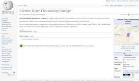 
							         Carrum Downs Secondary College - Wikipedia								  
							    
