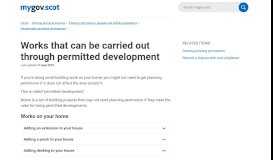 
							         Carry out building works without planning permission - mygov.scot								  
							    