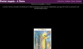 
							         Cartas de Tarot - A Torre - Portal Angels								  
							    