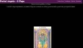 
							         Cartas de Tarot - O Papa - Portal Angels								  
							    