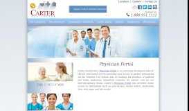 
							         Carter Healthcare, Inc - Physician Portal								  
							    