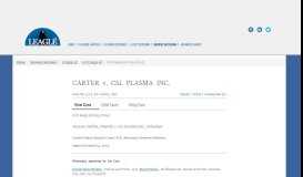 
							         CARTER v. CSL PLASMA INC. | 63 F.Supp.3d 1034... | 20141027820 ...								  
							    