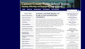 
							         Carteret County Schools: Home Page								  
							    