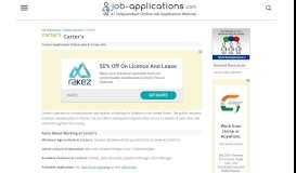 
							         Carter's Application, Jobs & Careers Online - Job-Applications.com								  
							    
