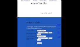 
							         Carting Cyprus Car Hire Portal - Cyprus villas Cyprus cars								  
							    