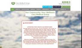 
							         Cary Medical Group: Internists, General Practitioners in Cary								  
							    