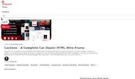 
							         CarZone - A Complete Car Portal Website Html Wire-Frame by ...								  
							    