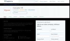 
							         Cascade HR Reviews and Pricing - 2020 - Capterra								  
							    