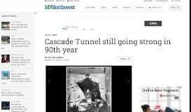 
							         Cascade Tunnel still going strong in 90th year - MyNorthwest.com								  
							    