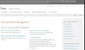 
							         Case and Defect Management - BMC Software								  
							    