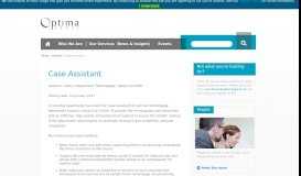 
							         Case Assistant | Optima Legal								  
							    