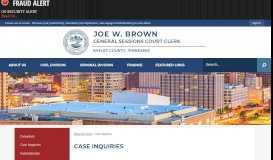 
							         Case Inquiries | Shelby County Courts, TN - Official Website								  
							    