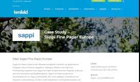 
							         Case Sappi Fine Paper Europe - tenfold Software								  
							    