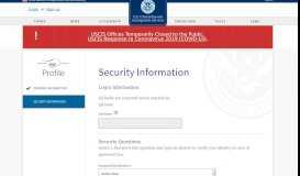 
							         Case Status Online - Sign up - Security Information - USCIS ...								  
							    