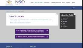 
							         Case Studies - About - NOD - National Ophthalmology Database Audit								  
							    