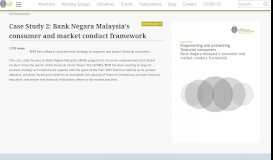 
							         Case Study 2: Bank Negara Malaysia's consumer and market conduct ...								  
							    