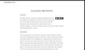
							         Case Study: BBC Rewind - Winter Wind Software								  
							    